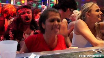 Crazy party with hard gangbang